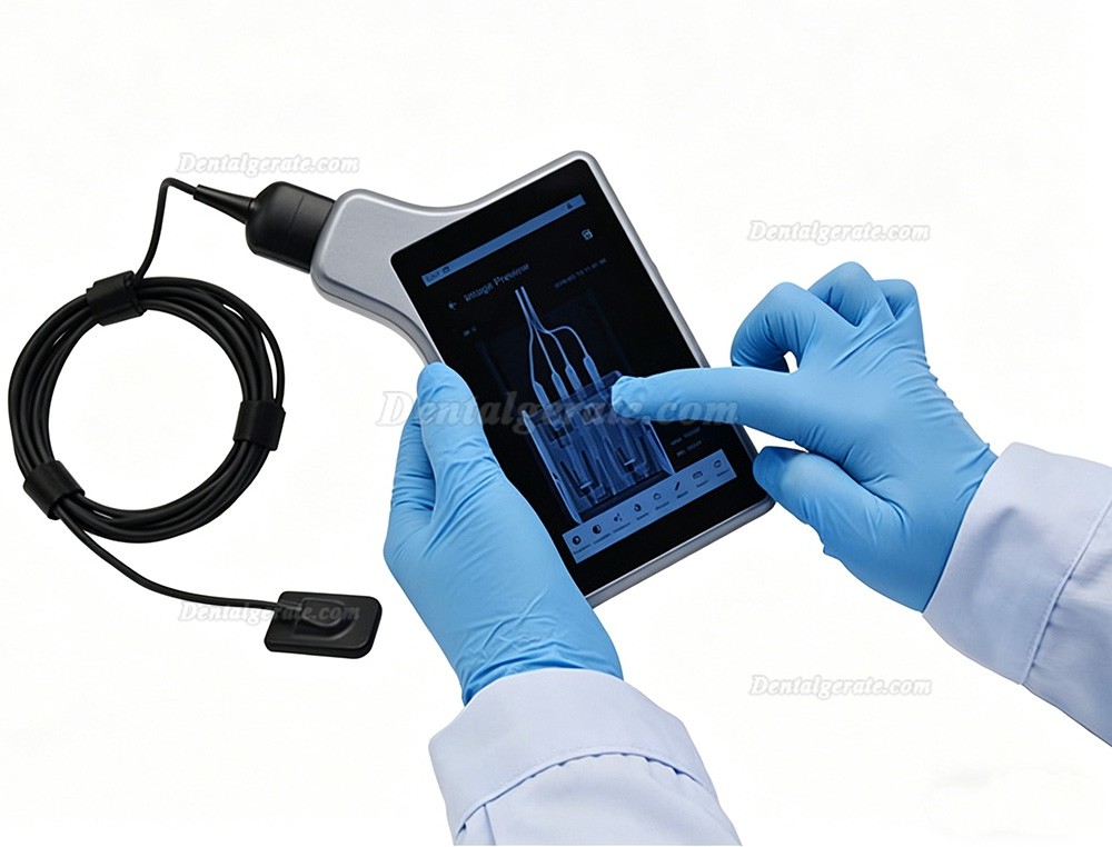 Dental Digitales R&ouml;ntgensystem X-2006 / RVG-Sensor mit 5-Zoll-Tablet-Bildschirm